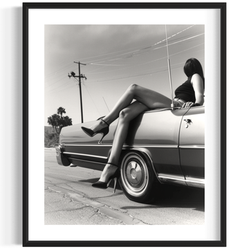 Girl on Cadillac