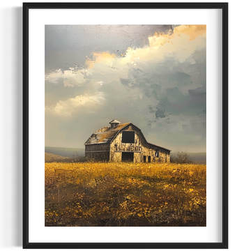 storm on barn